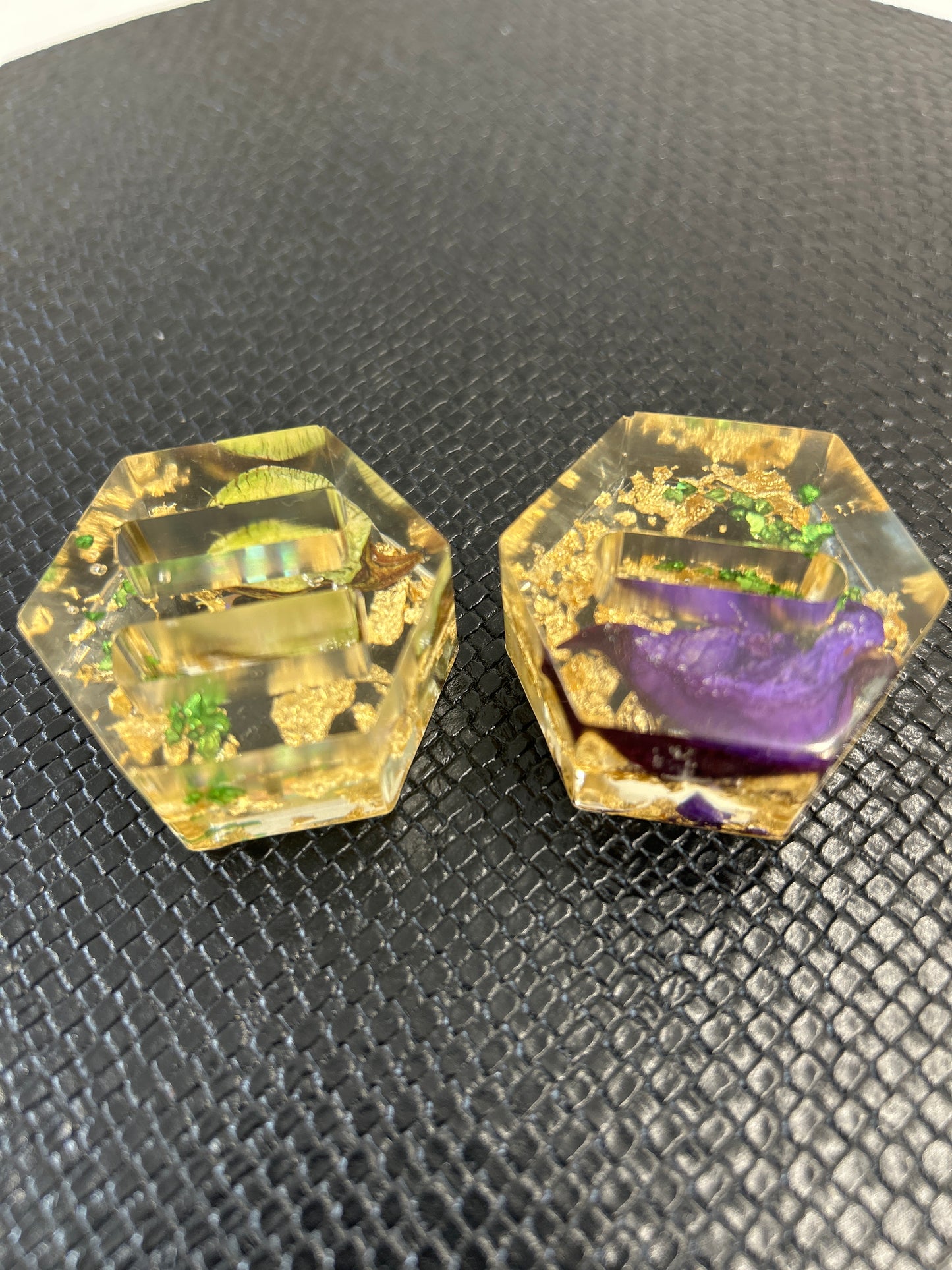 Porte-bagues, fiançailles et mariage en résine Epoxy