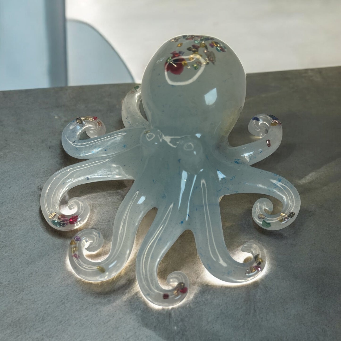 Figurine Poulpe en résine époxy