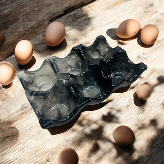 Epoxy resin egg trays for 6 eggs