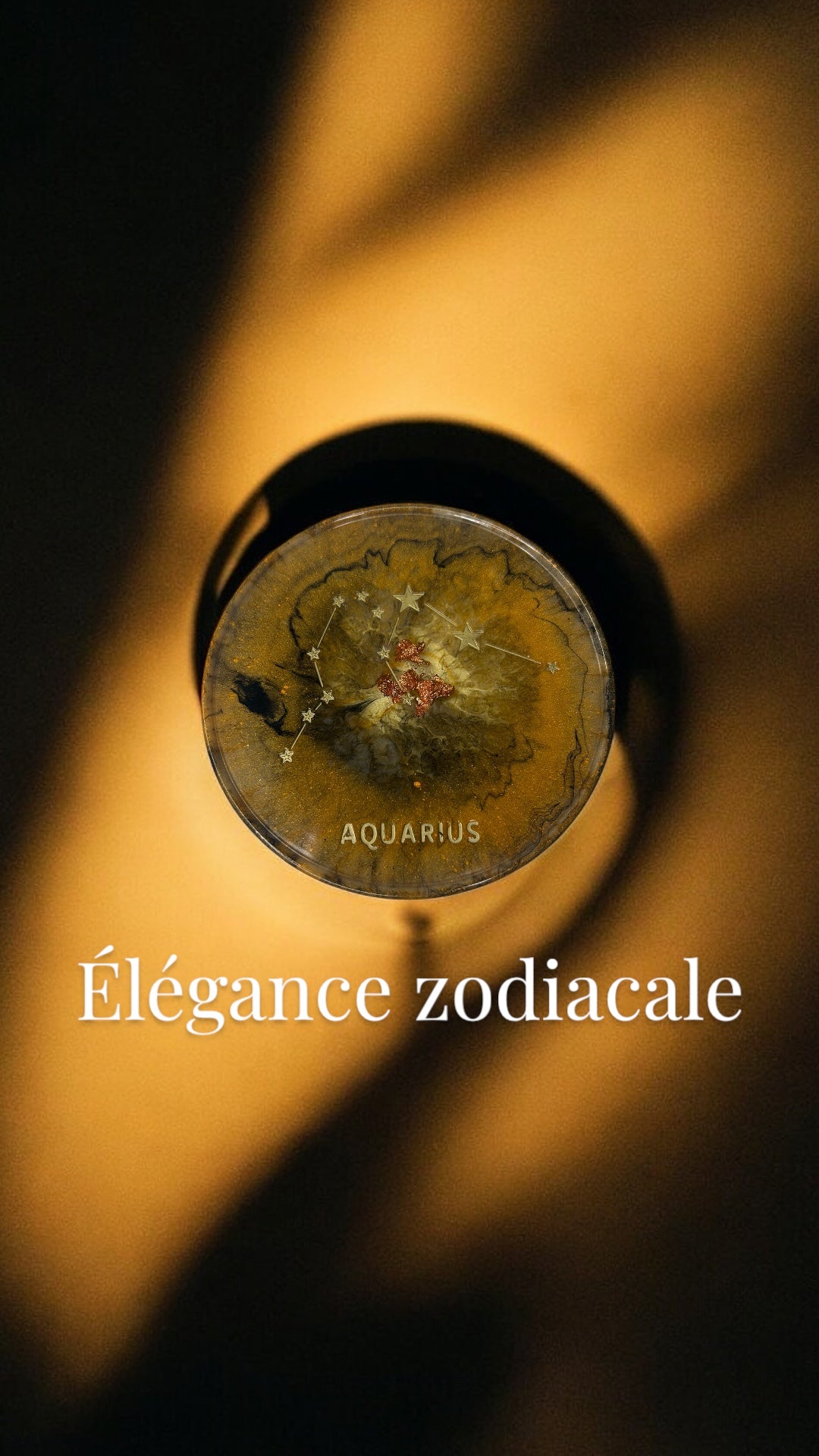 Dessous de verre du zodiaque en résine époxy
