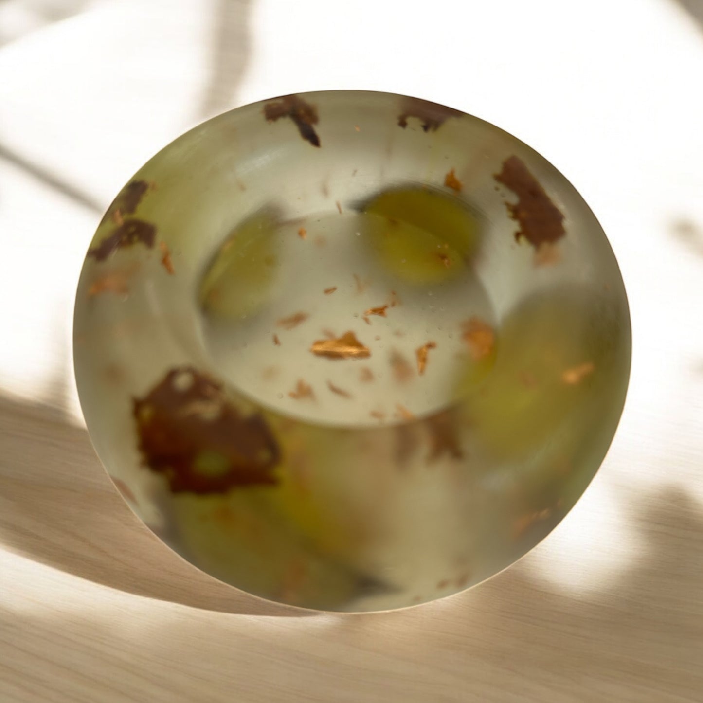 Bougeoirs en résine époxy