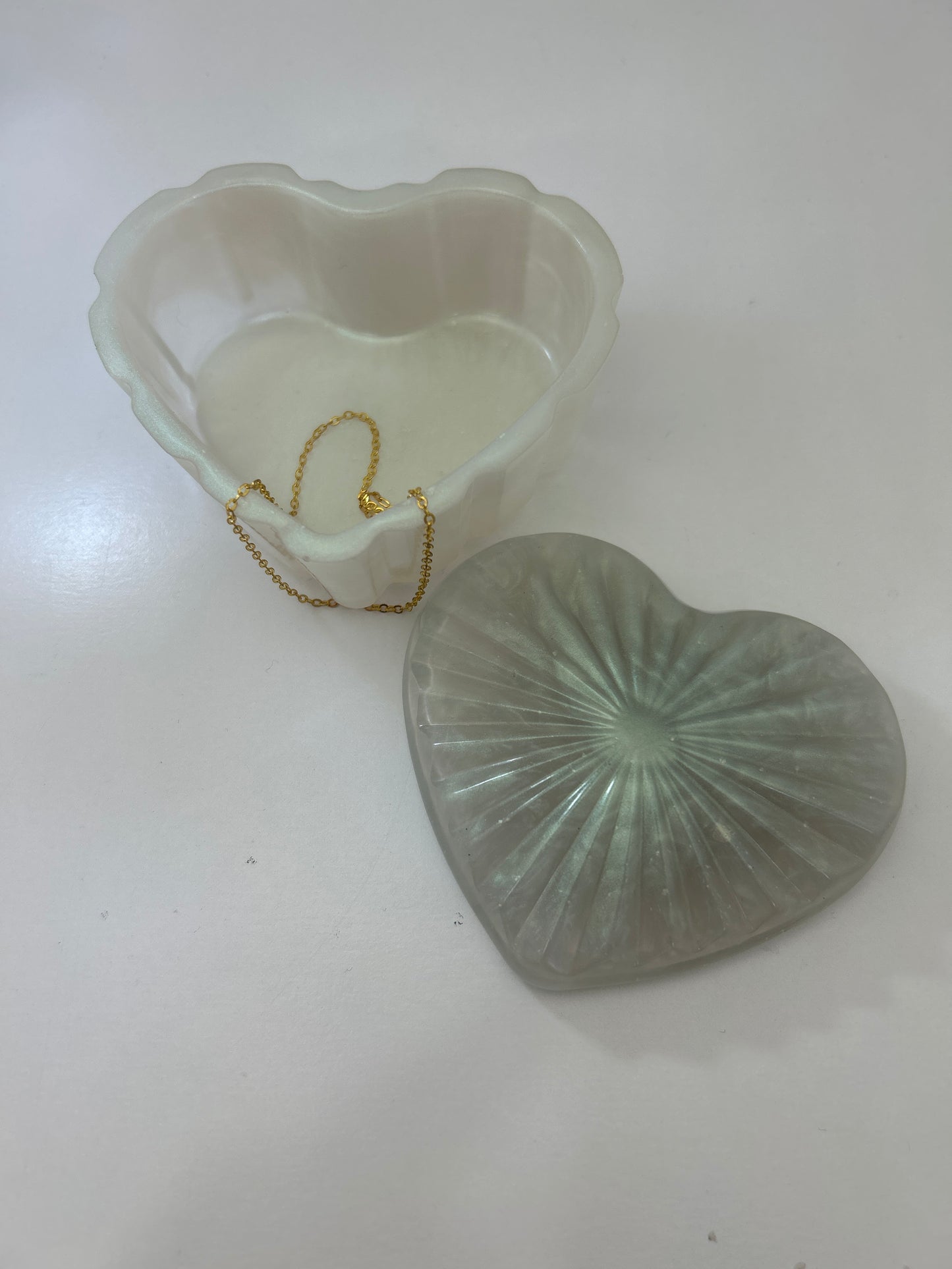 Boîte à bijoux en résine Epoxy