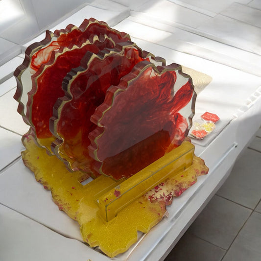 Dessous de verre en résine époxy