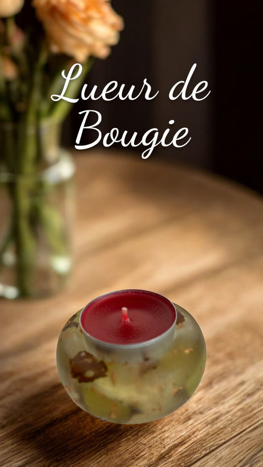 Bougeoirs en résine époxy