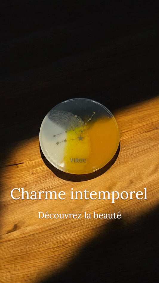 Dessous de verre du zodiaque en résine époxy