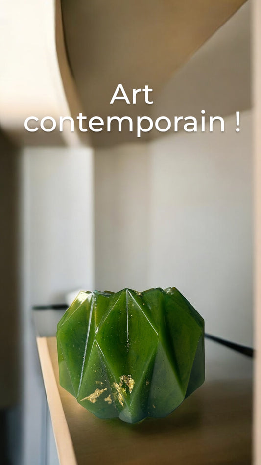 Mini vase à fleurs en résine époxy