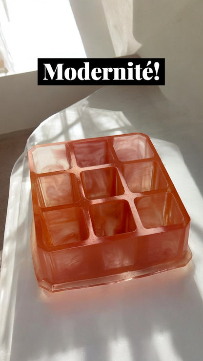 Organisateur de maquillage en résine époxy