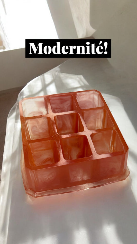 Organisateur de maquillage en résine époxy