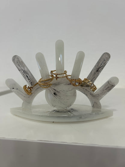 Présentoir à bagues, présentoir à bijoux en résine Epoxy