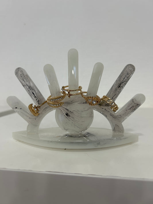 Présentoir à bagues, présentoir à bijoux en résine Epoxy