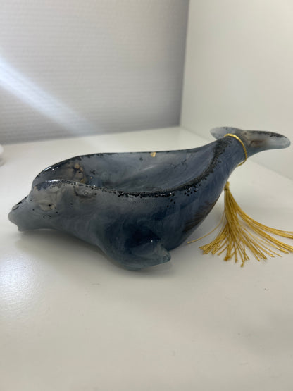 Porte-savon, Dauphin en résine Epoxy