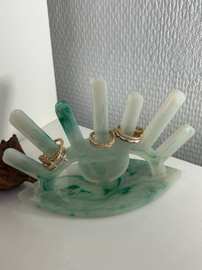 Présentoir à bagues, présentoir à bijoux en résine Epoxy
