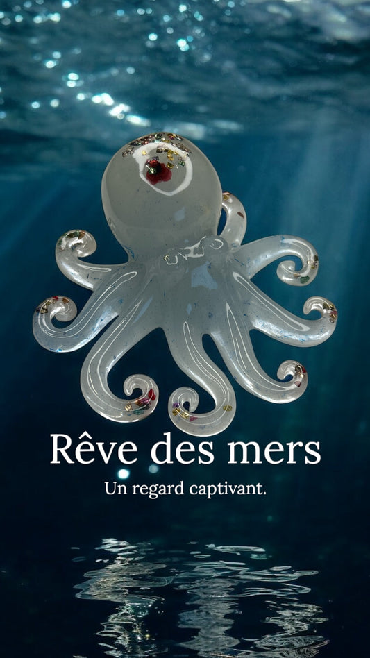 Figurine Poulpe en résine époxy