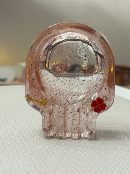 Cendrier tête de mort en résine Epoxy