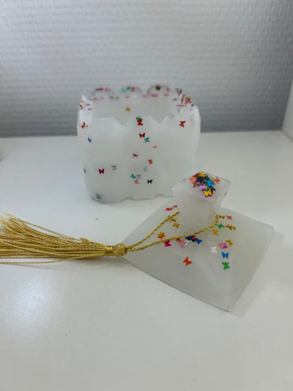 Boîte à bijoux en résine Epoxy