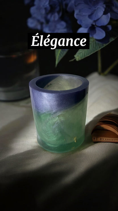 Pot à crayons, pinceaux en résine époxy