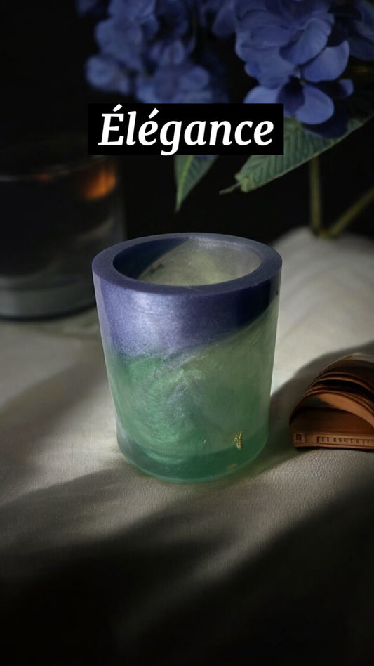 Pot à crayons, pinceaux en résine époxy