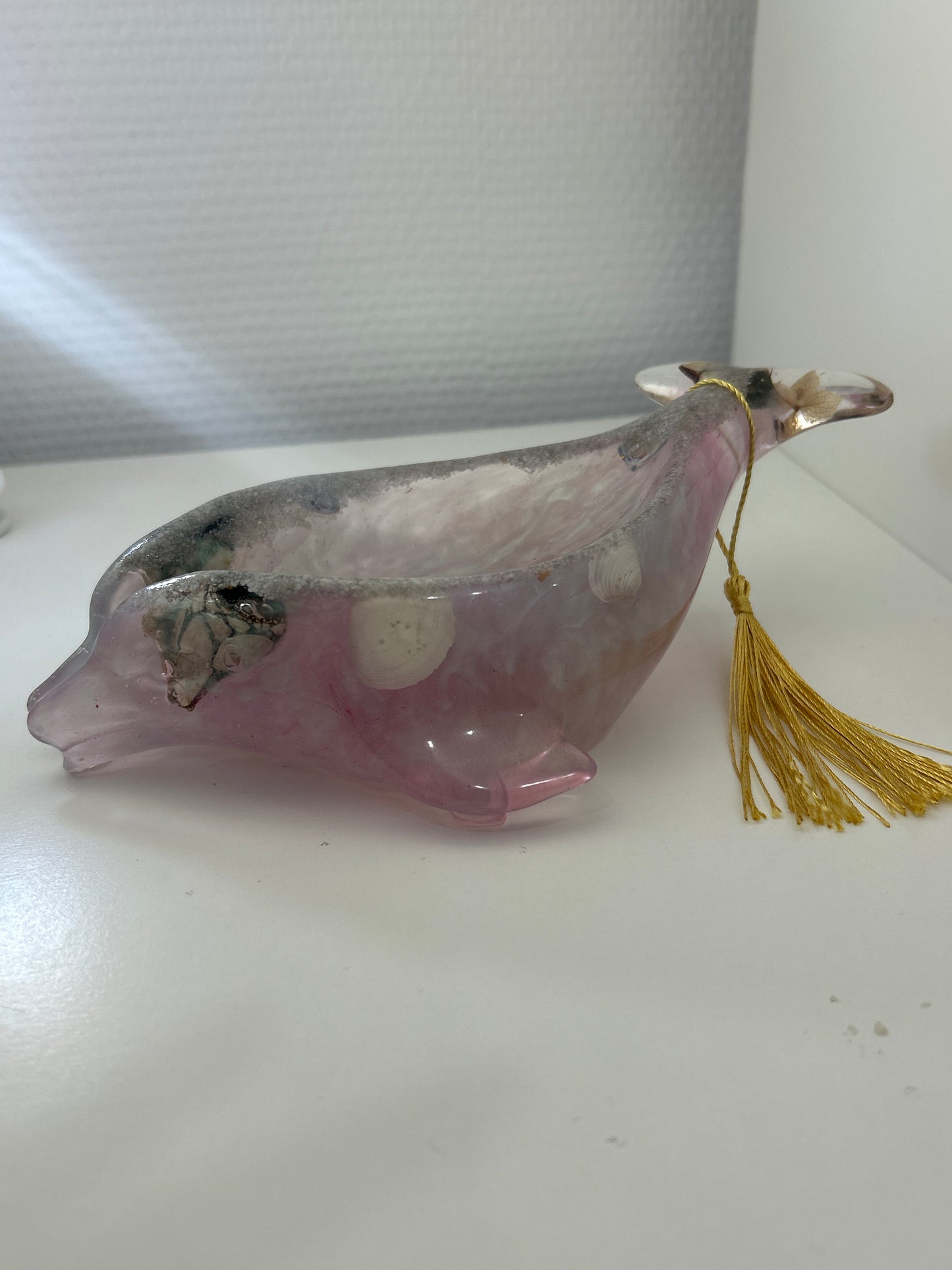Porte-savon, Dauphin en résine Epoxy