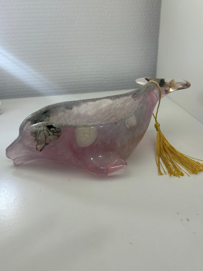 Porte-savon, Dauphin en résine Epoxy