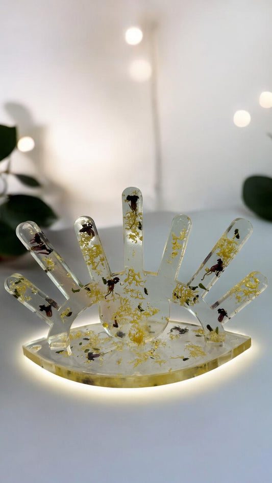 Présentoir à bagues, présentoir à bijoux en résine époxy