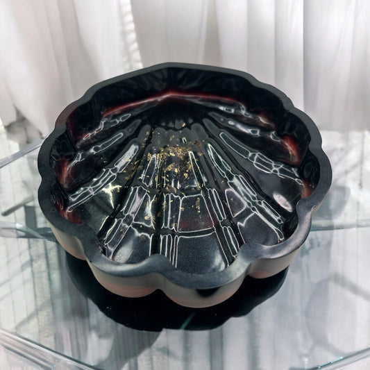 Cendrier coquillage en résine époxy