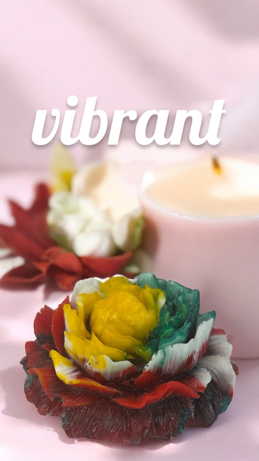 Fleur de Pivoine décorative en résine époxy