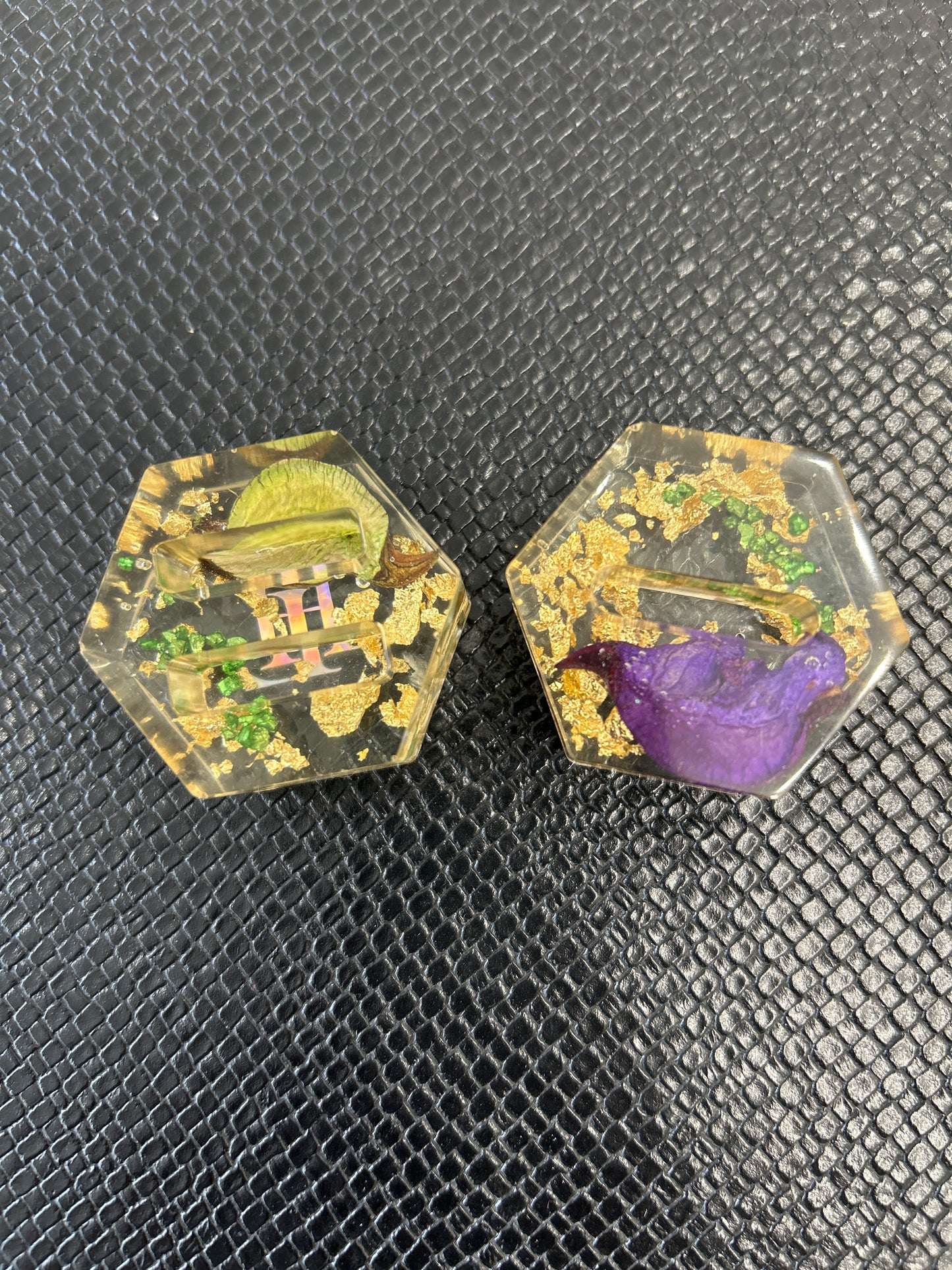 Porte-bagues, fiançailles et mariage en résine Epoxy