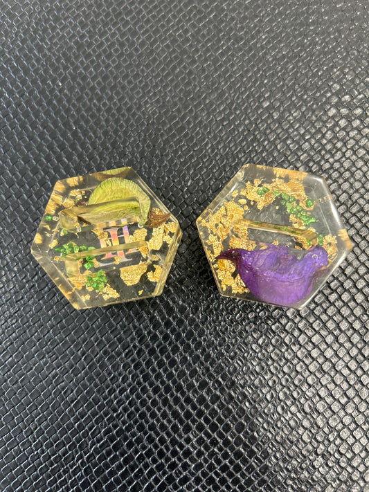 Porte-bagues, fiançailles et mariage en résine Epoxy