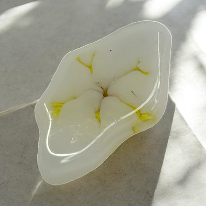 Mini Barrette à cheveux avec des fleurs séchées en résine époxy
