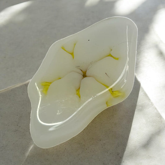 Mini Barrette à cheveux avec des fleurs séchées en résine époxy