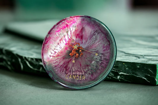 Dessous de verre du zodiaque en résine époxy