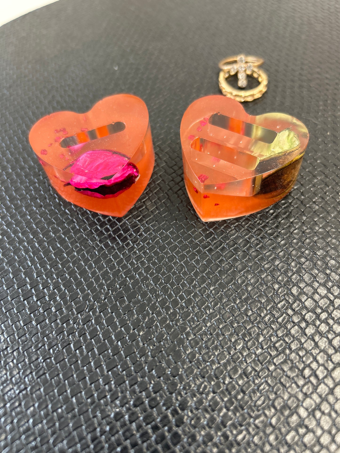 Porte-bagues, fiançailles et mariage en résine Epoxy