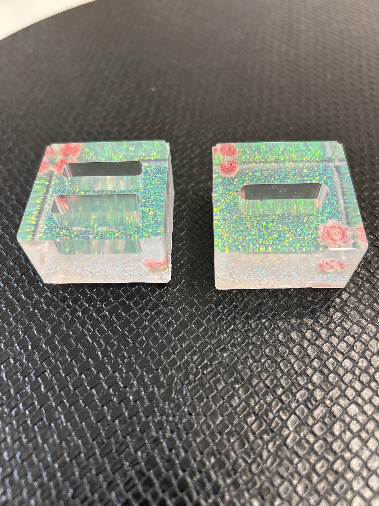 Porte-bagues, fiançailles et mariage en résine Epoxy