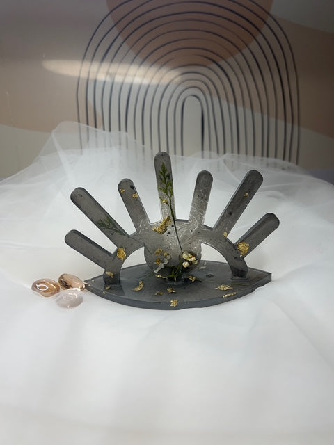Présentoir à bagues, présentoir à bijoux en résine époxy