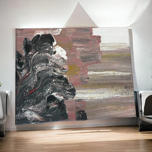 Œuvre d'art en acrylique Érosion du Silence