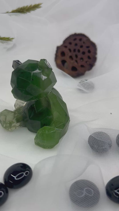 Figurine Ours géométrique en résine époxy