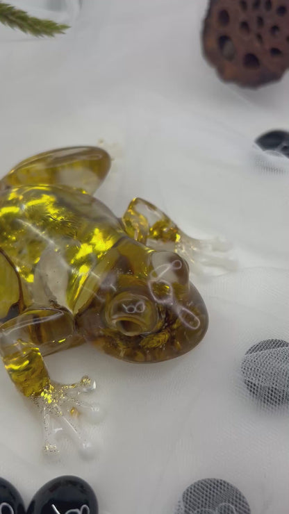 Figurine Grenouille en résine époxy