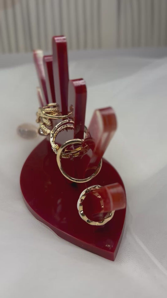 Présentoir à bagues, présentoir à bijoux en résine époxy