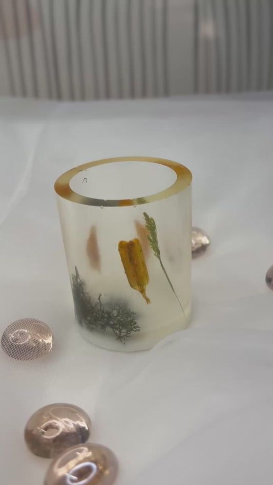 Pot à crayons, pinceaux en résine époxy