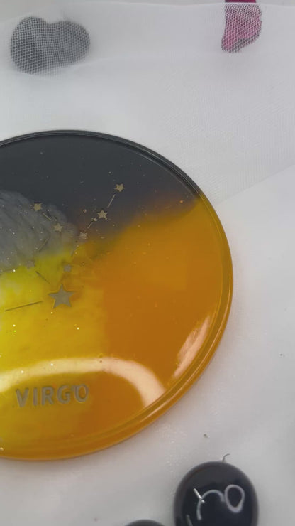 Dessous de verre du zodiaque en résine époxy