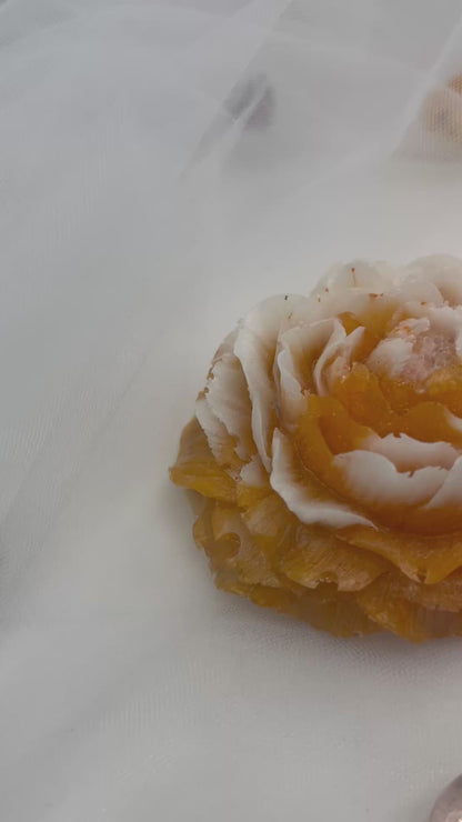 Fleur de Pivoine décorative en résine époxy